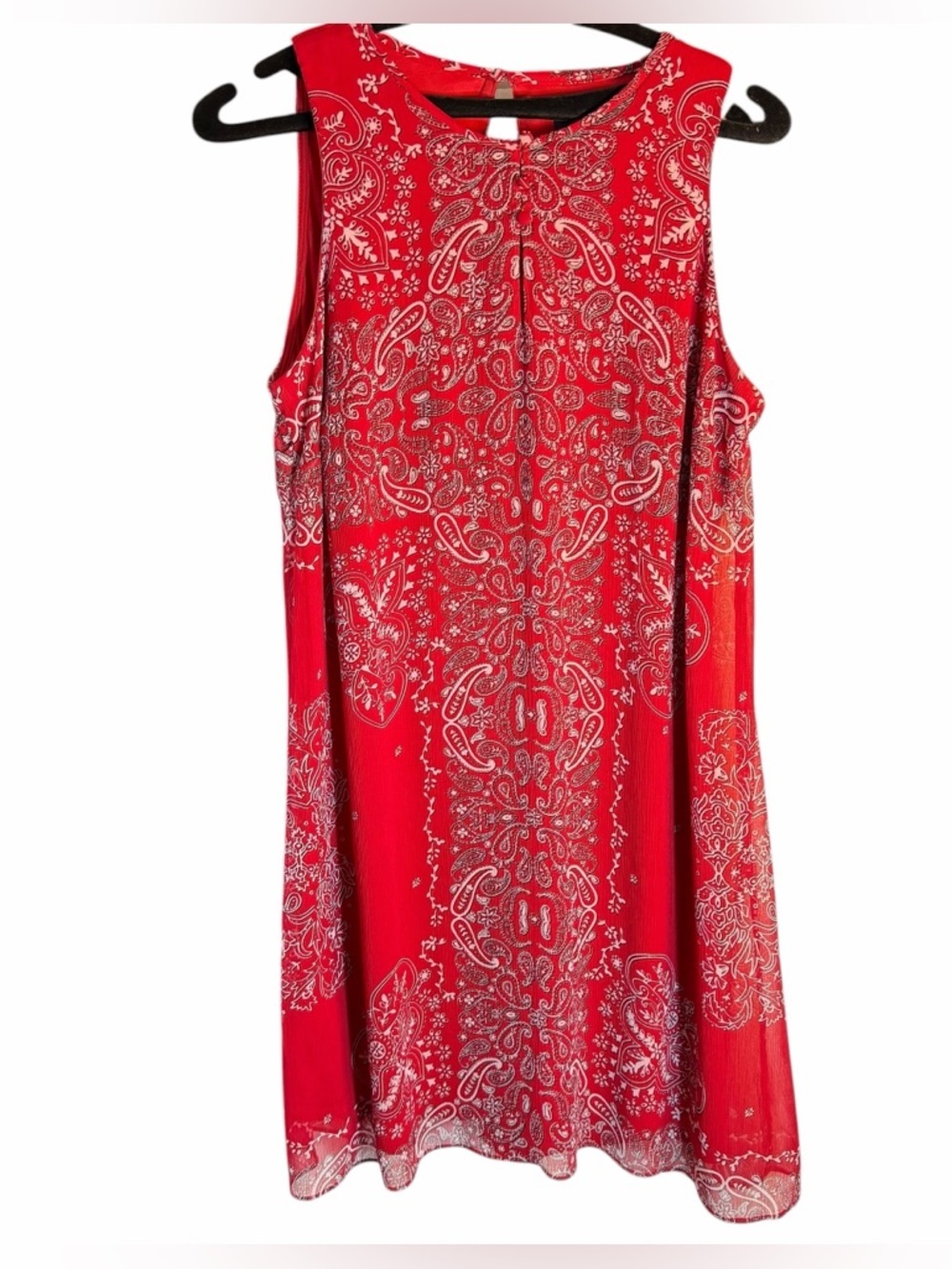 Chaps Sleeveless Swing Shift Dress